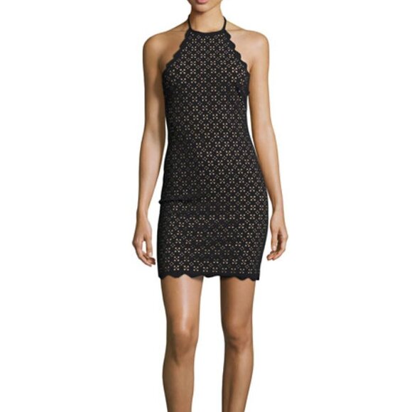 NEW Marysia Swim Mott Scalloped Lace Halter Mini Dress I Size S - Picture 1 of 13